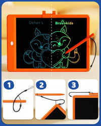 10 Inch LCD Writing Tablet for 3-8 Year Olds - Orange / 10 inch - image 2