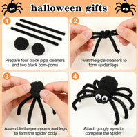 Black Pipe Cleaners for Crafts, Craft Supplies, Arts and Crafts - Black - image 4