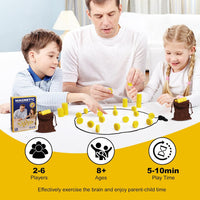 CHORYNLYRA magnetic chess game with 40 yellow stones and adjustable ropes - view 18