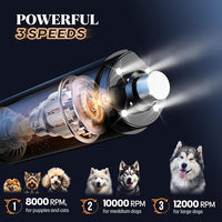 YABIFE 4-Lights Dog Nail Grinder, Easy Quick Locate Dog Nail Trimmers, for Puppy Paw Toenails or Pets from Small, Medium to Large, with Travel Lock, Whisper Quiet, Heavy Duty 3 Speeds
