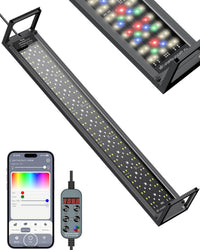Pawfly Aquarium Light for Plants, 42 W Bluetooth Fish Tank Light - App control / 30" to 36"