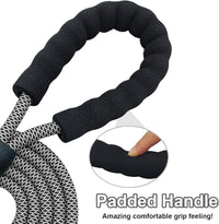 MayPaw Rope Dog Leash, Thick Leash for Medium Large Dogs - black white / 1/2" * 8' - image 3