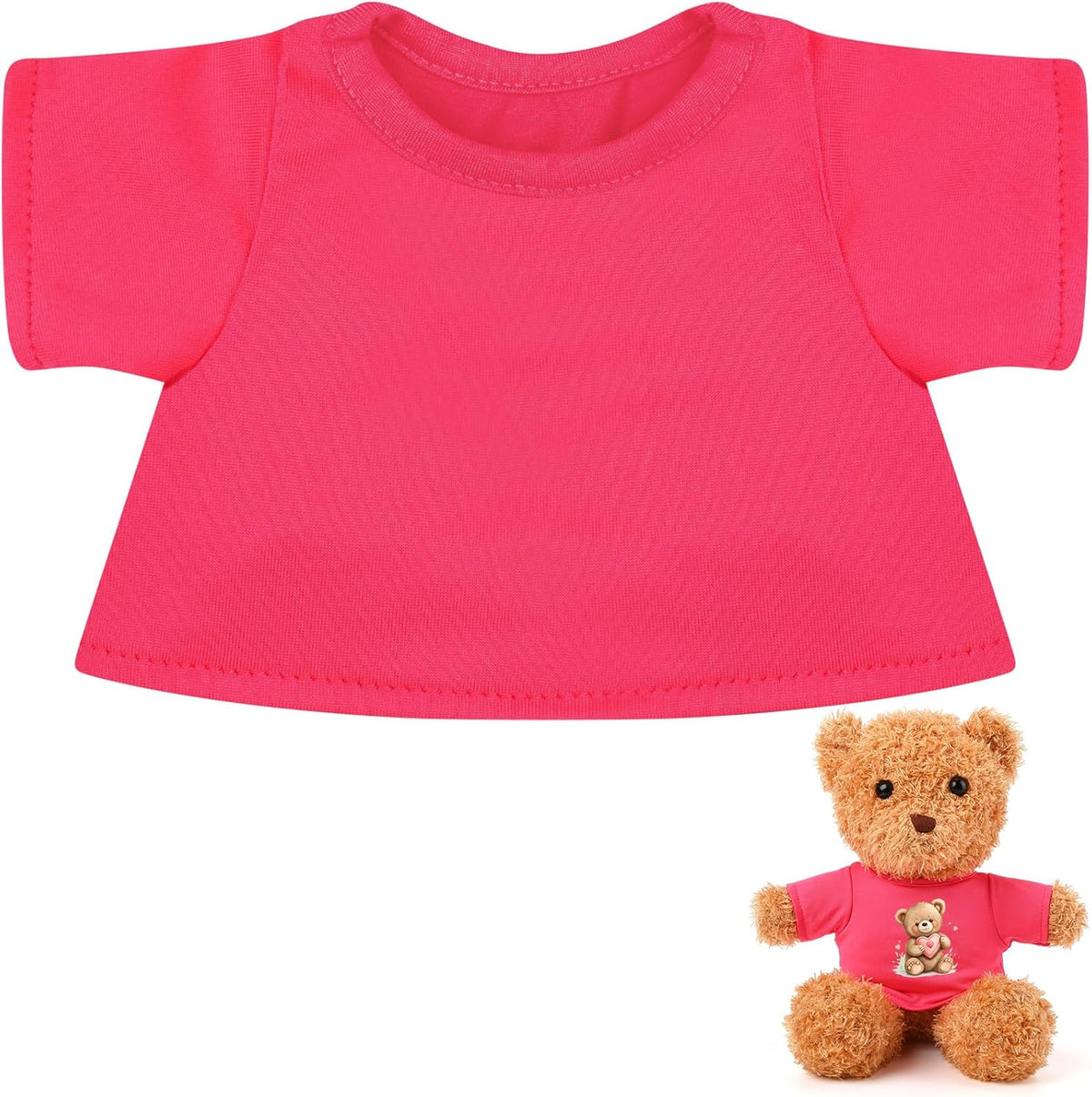 Litherr S blank sublimation stuffed animal shirt for 8-12 inch plush bears - view 7