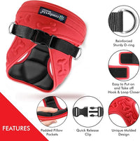 Comfort Fit Dog Harness No Pull No Escape Harness Adjustable Buckles Soft Padded Reflective Choke Step in Dog Vest with Easy Control Handle for Small Medium Large Dogs & Puppies