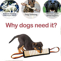 ASOCEA Dog Tug Toy,Bite Jute Pillow Pull Toy Squeaky Dog Toys with Handles – Essentials for Dogs - image 4