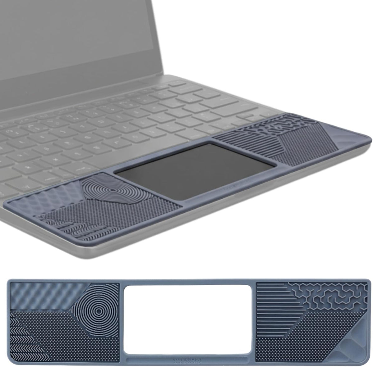 Gyre & Gimble silicone Chromebook gidget sensory palm rest with trackpad cutout