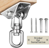 Heavy Duty Swing Hangers for Wooden Sets 2000 LB Capacity Hammock - Silver / 1 Pack