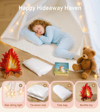 Little Dove Teepee Tent for kids Star Lights - Bonfire Toy Teepee Set - image 3