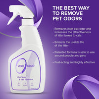 Zero Odor Litter Box Odor Eliminator Spray - 16 Fl Oz (Pack of 1) - image 3