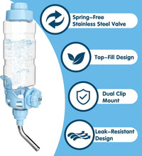 Vannon Water Bottle for Small Animals - 15oz / Blue - image 3