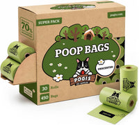 Pogi's Large Dog Poop Bags, Single Roll, Leak-Proof - 450 Count (Pack of 1) / Unscented
