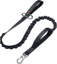 EXCELLENT ELITE SPANKER Tactical Military Bungee Nylon Dog Leash - Black