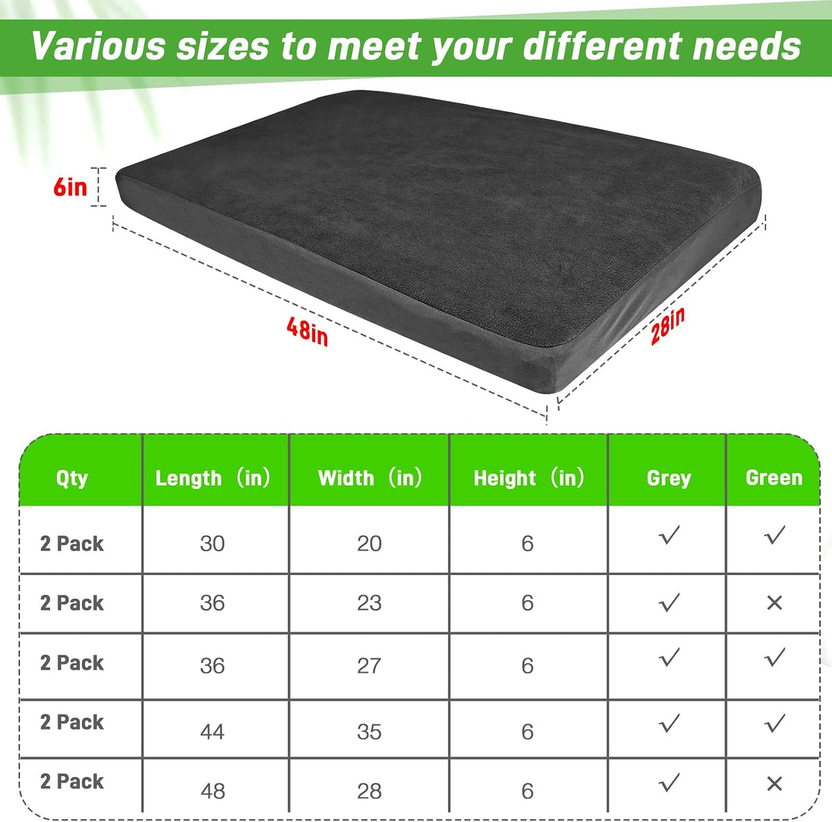 Dog Bed Covers Replacement Washable 100% Waterproof Soft Dog Bed - 42x28inch / Black - image 2