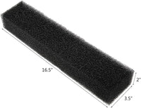 JIH Bio Sponge Filter Media Pad Foam Sponges,Cut-to-Size Foam 16.5"x3.5"x2" 2Pcs