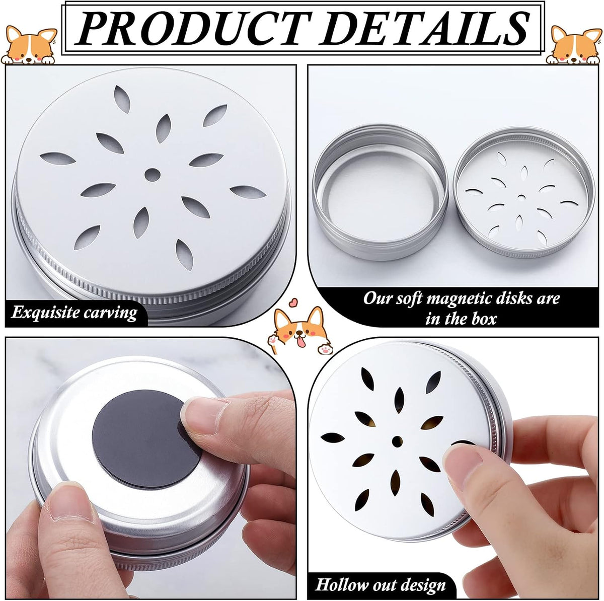 12 Pack Dog Scent Work Tins - Cute - image 3
