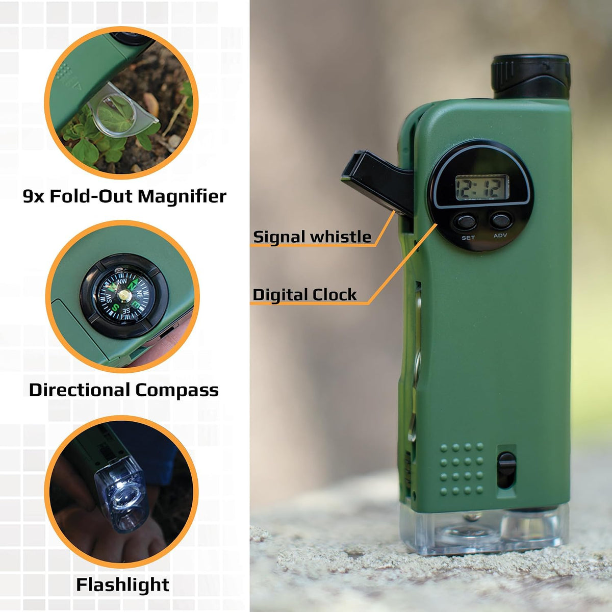 Carson X-Scope Kids 7 Function Multi Purpose Optical Pocket Tool - image 2