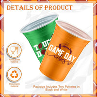 Norme 48 Pcs Checkered Flag Plastic Cups - Football - image 2