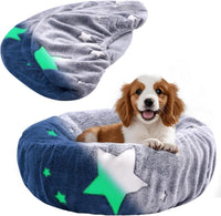 Round Dog Bed Cover Washable Elastic Edged 30×9.8 Inch – Essentials for Dogs - 30*30*9.8 Inch / Gray Star