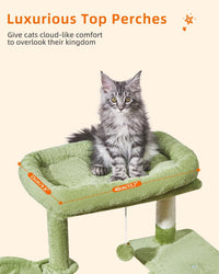 Taoqimiao Cat Tree, Suitable for Kittens - Green / 38.5 Inches - image 3