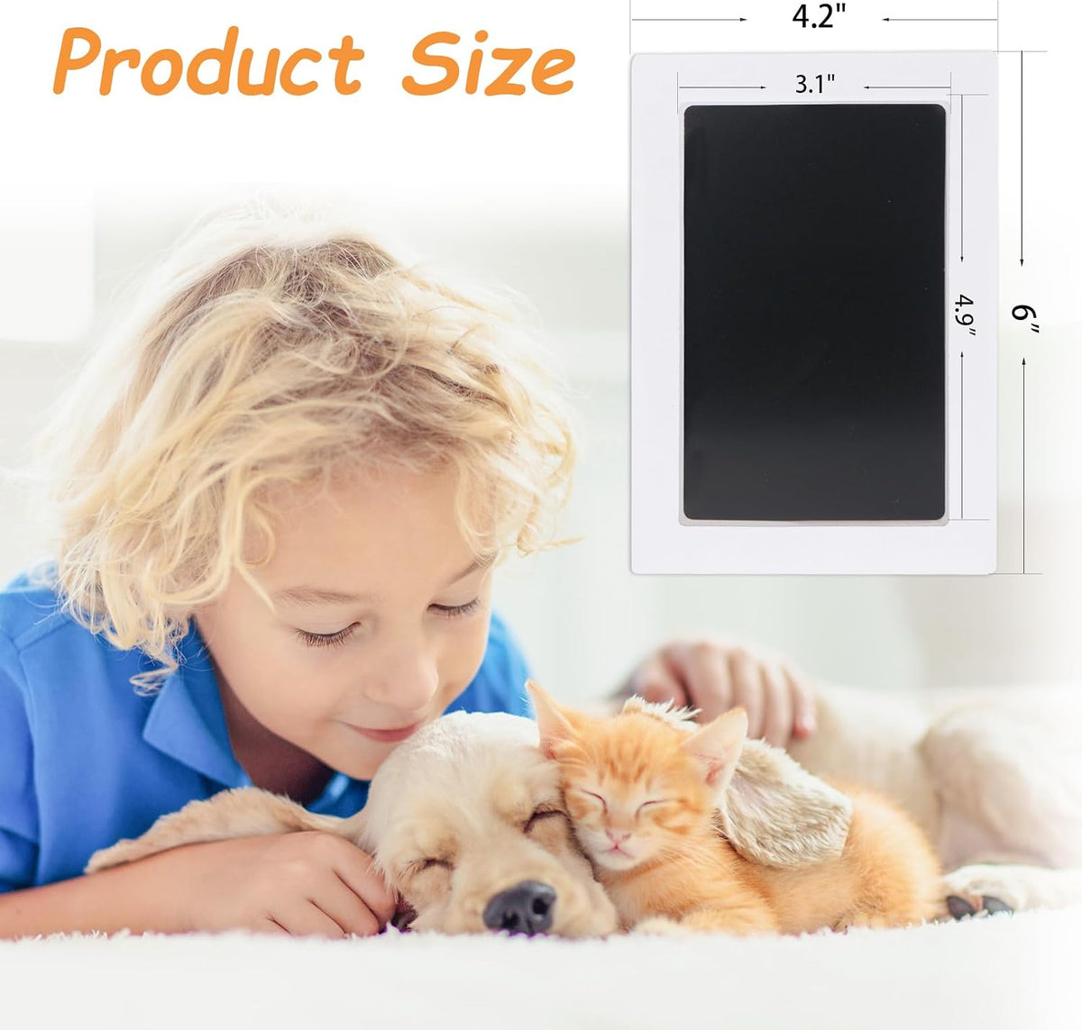 Inkless Paw Print Kit, Dog Paw Print Kit, Dog Nose Print Kit - Black / Medium-Large 1 Pack - image 2