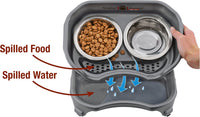 Neater Feeder Express Mess Proof Dog Bowls Elevated for Small Breeds - Small w/ Standard Bowls / Gunmetal Grey - image 3