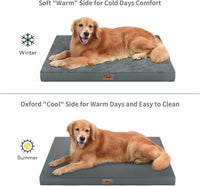 Outdoor Waterproof Orthopedic Dog Bed for Large Dogs – Essentials for Dogs - Dark Gray / 23.0"L x 17.0"W x 2.5"Th - image 3