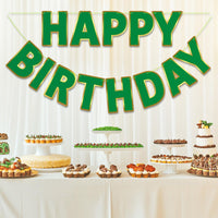 Pre-Strung Happy Birthday Banner - Green - image 4