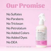 Skout's Honor Pet Detangler Spray - Hydrating & Conditioning with Avocado Oil & Probiotics, 97% Natural, Paraben & Sulfate-Free, softens for a More brushable Coat, Daily Use, 8oz, Happy Puppy