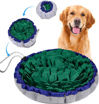 Snuffle Mat for Dogs, Adjustable Interactive Puzzle Toy - Green-48 cm