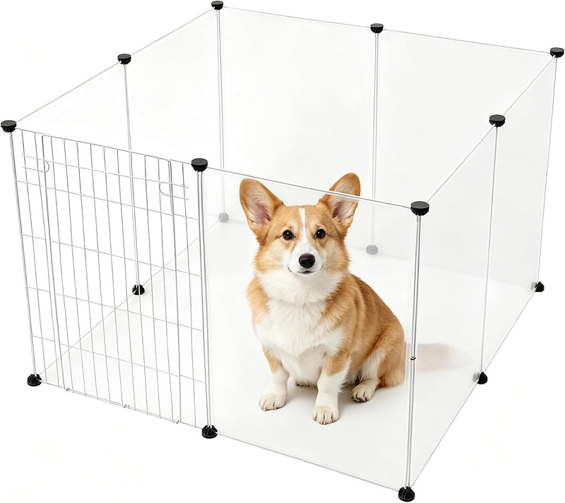 BRIAN & DANY Dog Playpen Portable for Small Animals - 40" L x 40" W x 28" H