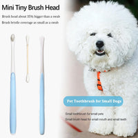 JGocot micro head dog toothbrush with nano bristles for small dogs and cats - view 3