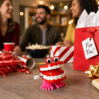 The Dreidel Company 2 pack of 1.75 inch wind up chattering teeth with googly eyes - view 10