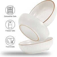 Ceramic Cat Bowls, Howise Pet Bowl Cat Dishes for Food and Water - white - image 4