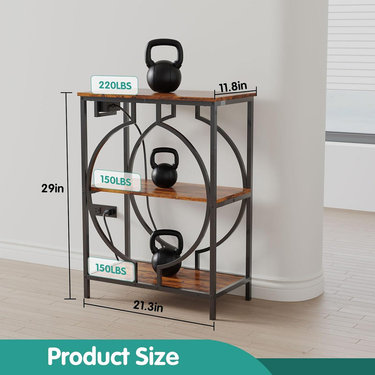 10 Gallon Aquarium Stand with Power Outlet - image 4