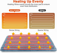 Large Pet Heating Pad, Adjustable Temperature with Timer - Blue / S (18'' x 16'') - image 2