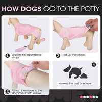 FUAMEY Recovery Suit for Dogs After Surgery,Soft Breathable Dog Bodysuit E-Collar & Cone Alternative Surgical Suit,Male Female Dog Neuter Spay Suits Anti Licking Wounds Onesie Pink Tie Dye M