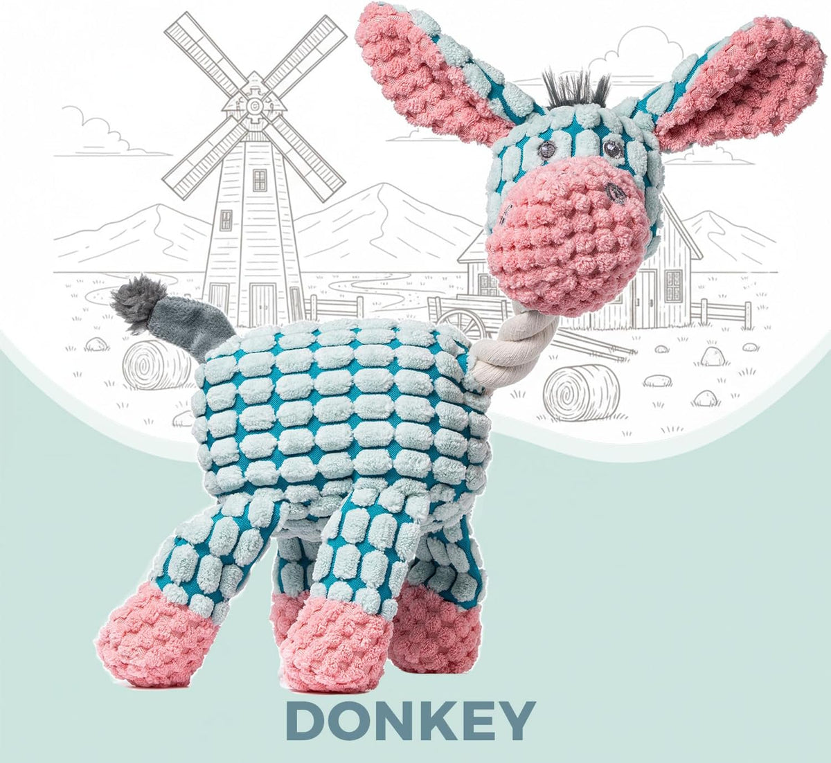 3 Pack Dog Toys Squeaky, Durable Stuffed Plush Puppy Chew Toy – Essentials for Dogs - image 4
