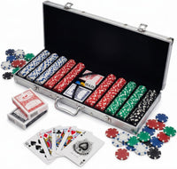 Poker Chip Set, Buttons, Carrying Case