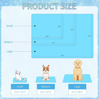 NACOCO Summer Pet Cooling Mat - L: 27.5'' x 38.5'' / Blue Duck - image 4