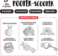 DogBuddy Pooper Scooper, Portable Dog Pooper Scooper - Large / Kiwi - image 4