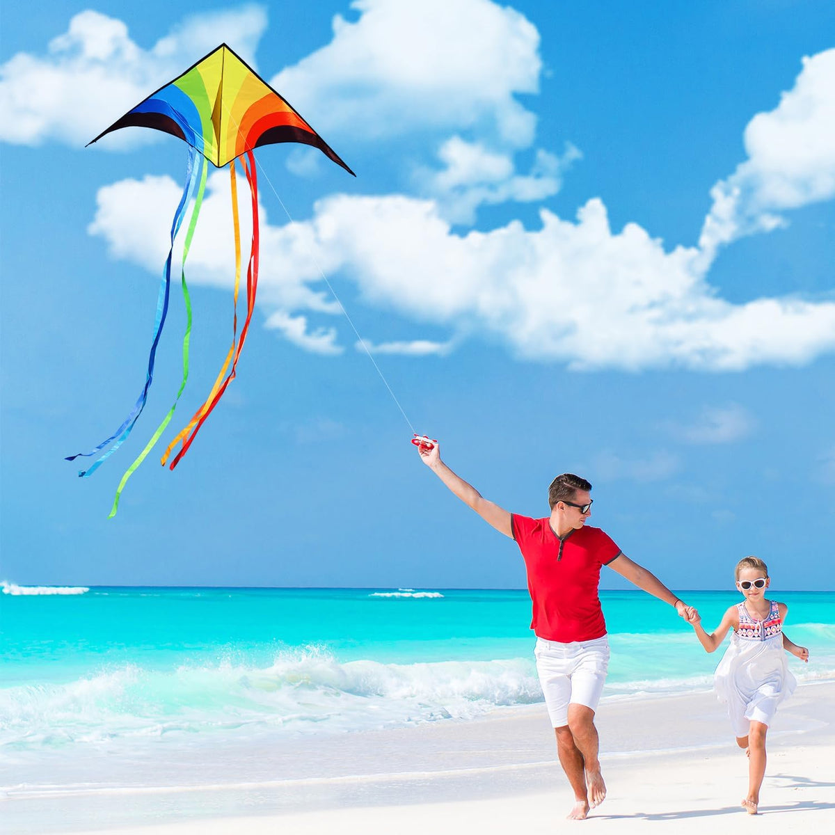 Xida large dragon delta kite for kids, 55 x 61.8 inch ripstop polyester with flying line - view 20