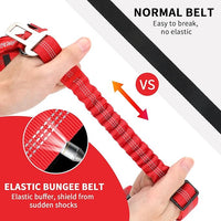 BWOGUE Pet Dog Cat Seat Belt Reflective Car Dog Headrest Restraint Leash Elastic Buffer Bungee Adjustable Tangle-Free Safety Leads Vehicle Seatbelt Harness for Small, Medium and Large Dogs (1 Pack)