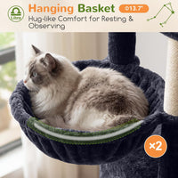 Globlazer Z78 Heavy Duty Cat Tree for 20lbs Large Adult Cats - Dark Grey / 54 inch - image 4