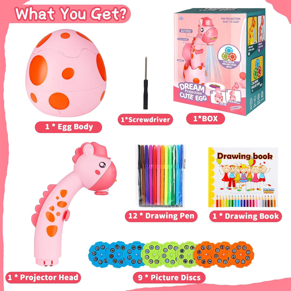 KETIEE Unicorn Drawing Projector Toys for Ages 5-7 – Fun for Kids & Family - Pink 01 / Small - image 2