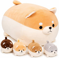 PixieCrush labradoodle stuffed animal pillow with 4 surprise plush puppies inside - view 6