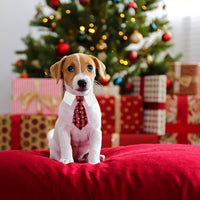 ADOGGYGO Fall Dog Neck Tie - Large / Red & Black - image 3