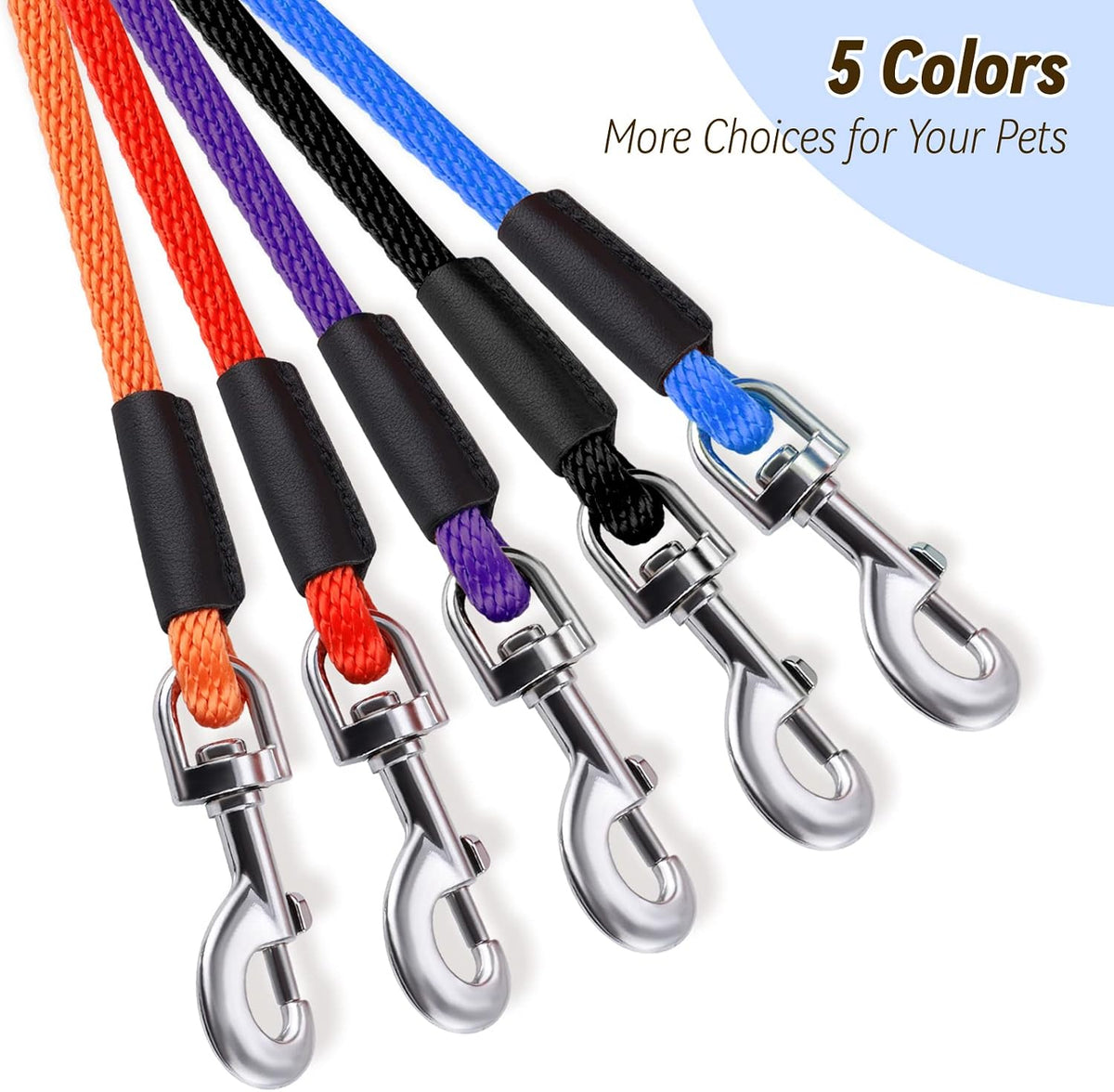 Check Cord Dog Leash Long Lead Obedience Recall Training Tracking - Blue / 3/8 inch * 30foot - image 2