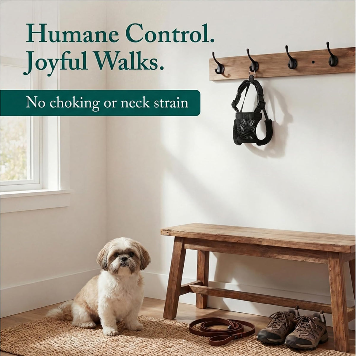 Sporn No Pull Dog Harness - Small / Black - image 2