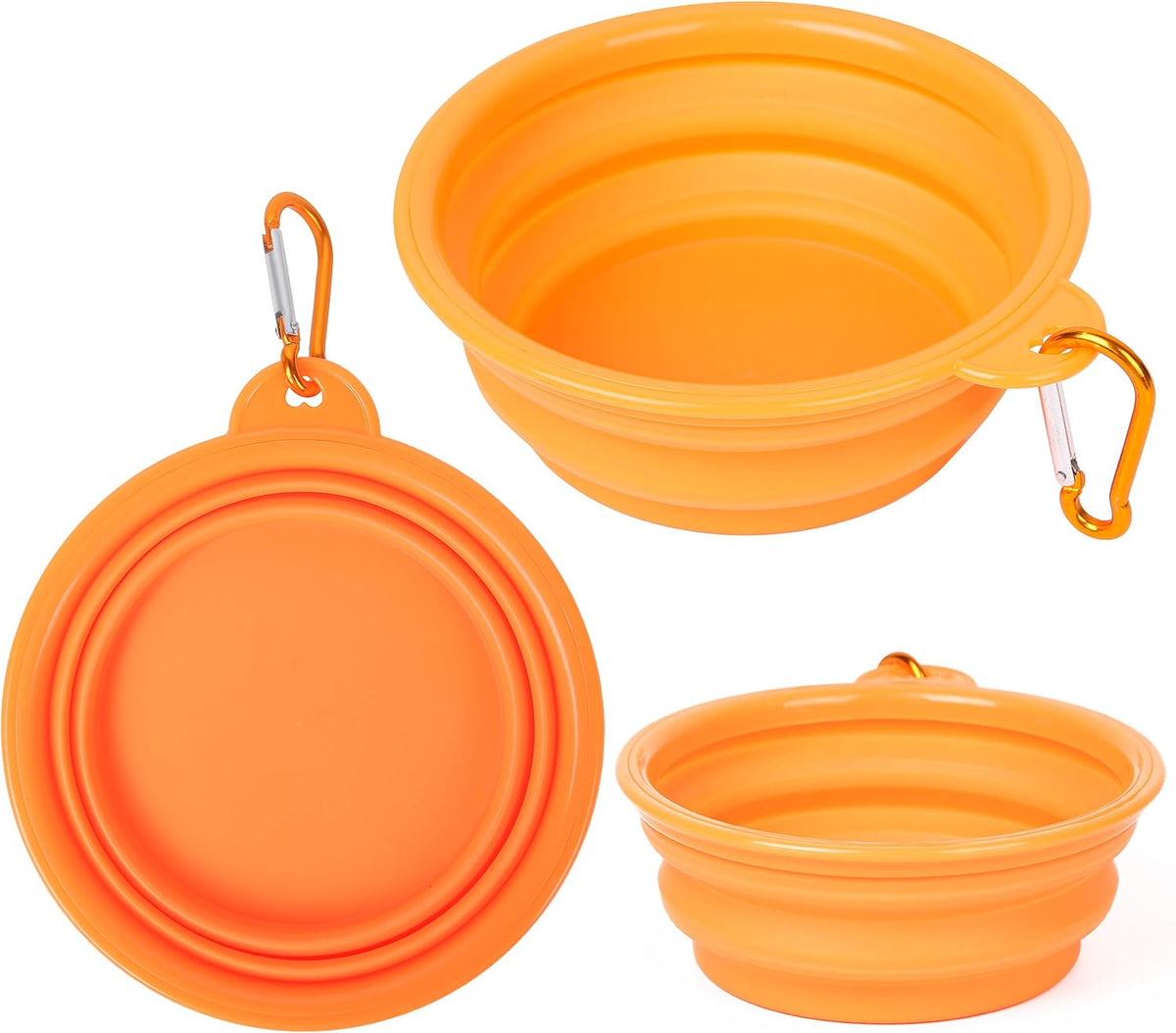 PROLOSO 9 Pcs Collapsible Dog Bowl Foldable Expandable Silicone Cup - image 4
