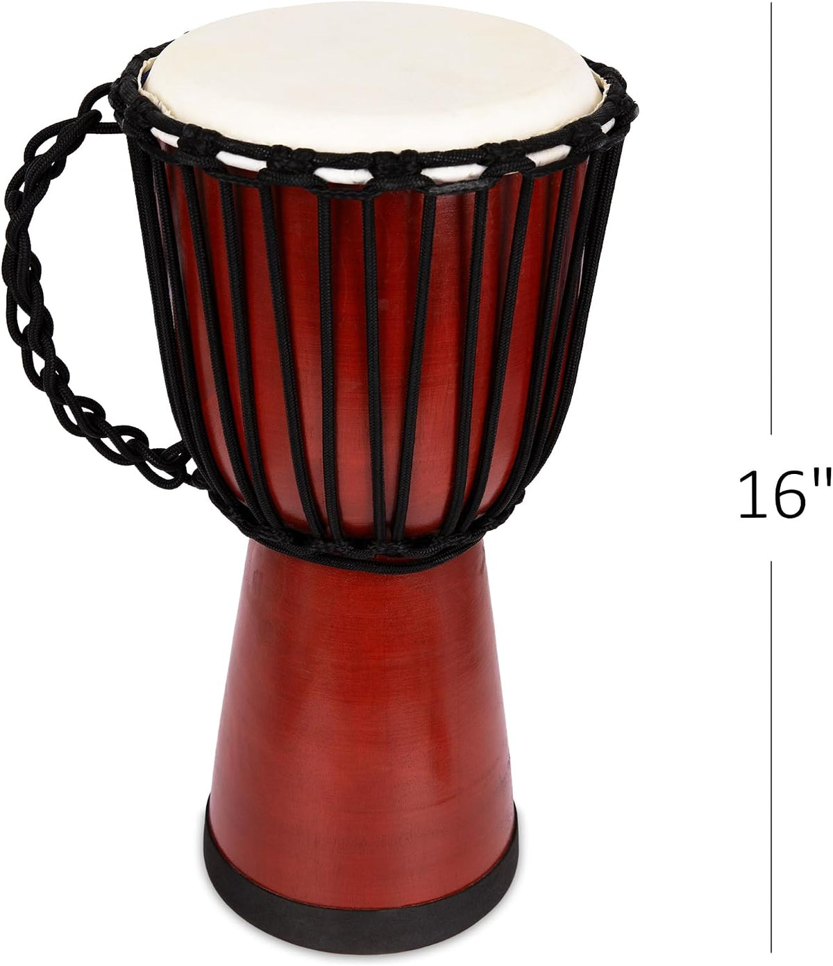 ArtCreativity 8 Inch Mini Wooden Toy Drum for Kids - 16" Inch - image 3